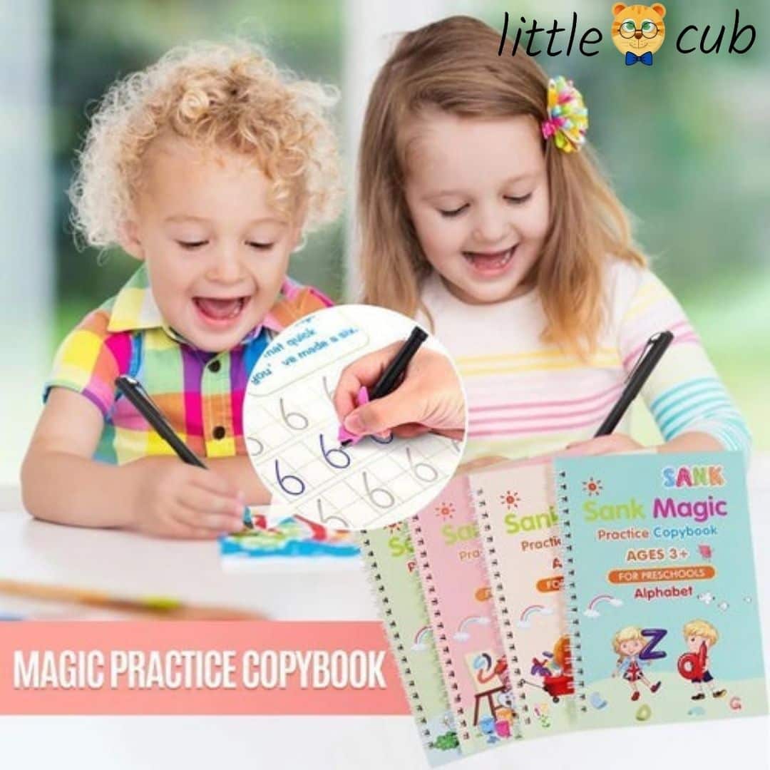 Magic Writing Practice Set with Free LCD Writing & Drawing Tablet – Little  Cub