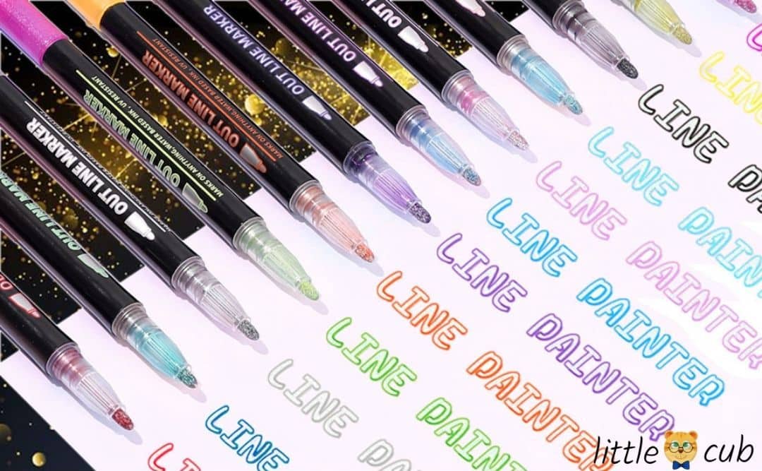 metallic markers for drawing