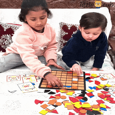 120 pc wooden block puzzle for kids education at home