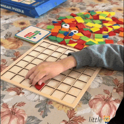 120 pc wooden block puzzle