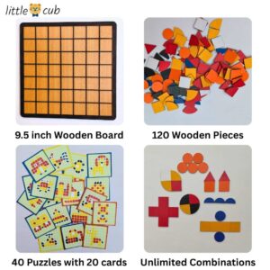 Large size board with 120 wooden pieces
