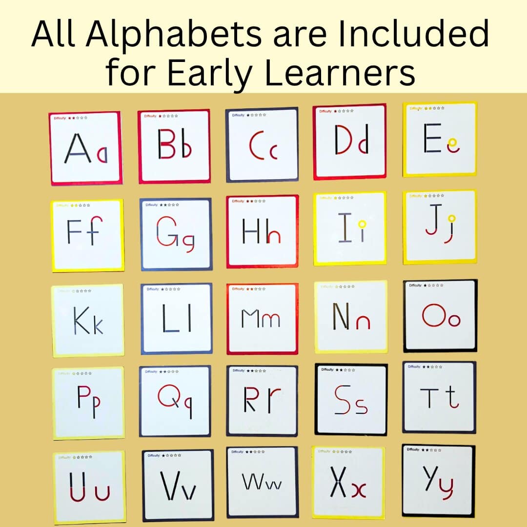 All english alphabets